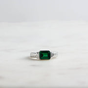 Emerald Statement Ring: Gold / Emerald / 7