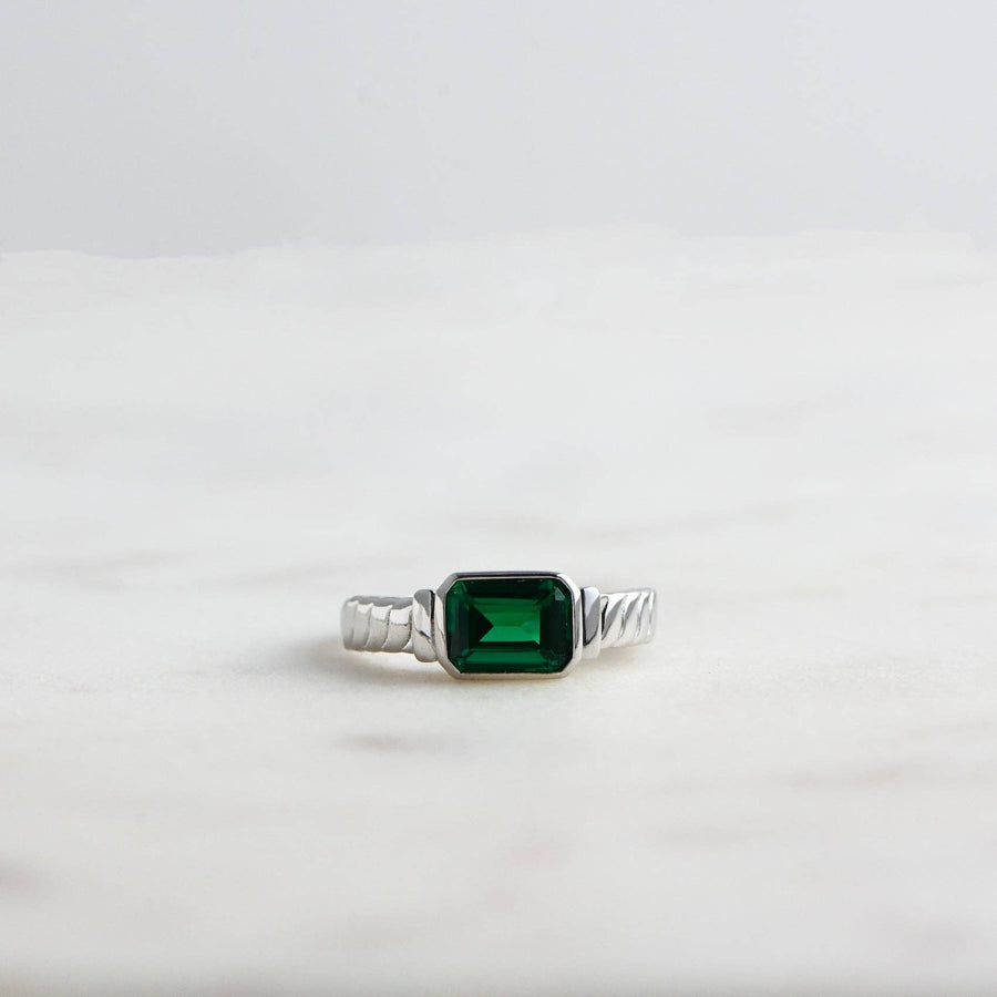 Emerald Statement Ring: Gold / Emerald / 7