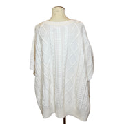 Brooks Brothers White Fisherman Cape, 1980s, 56” Bust