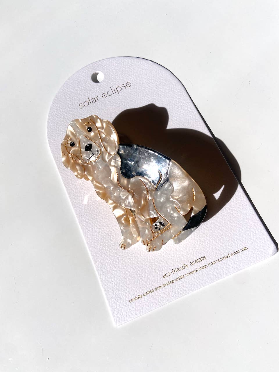 Hand-painted Beagle Dog Breed Claw Hair Clip | Eco-Friendly