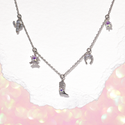 Charming Cowgirl Necklace: Gold