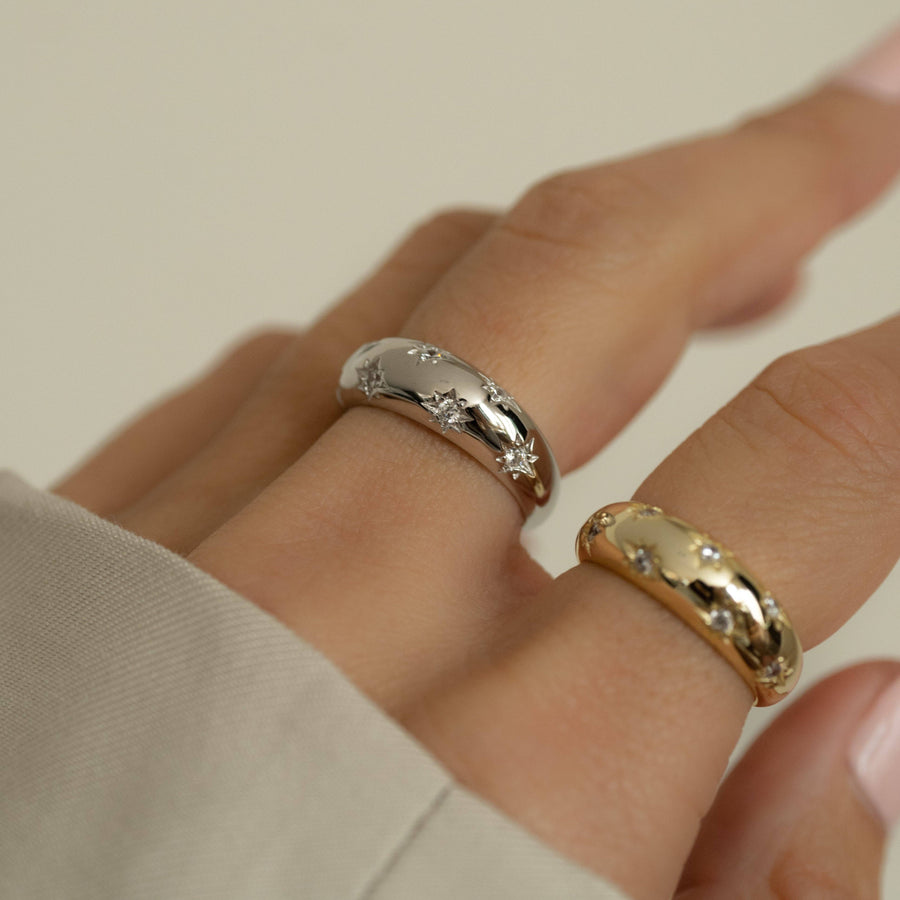 Star Dome Ring: Silver / 7