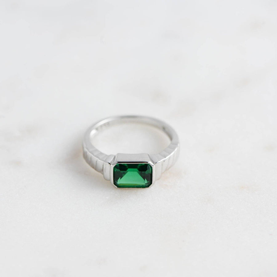 Emerald Statement Ring: Gold / Emerald / 7