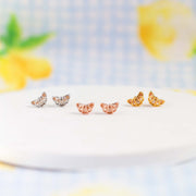 Croissant Studs: Gold