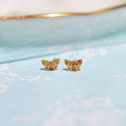 Croissant Studs: Gold