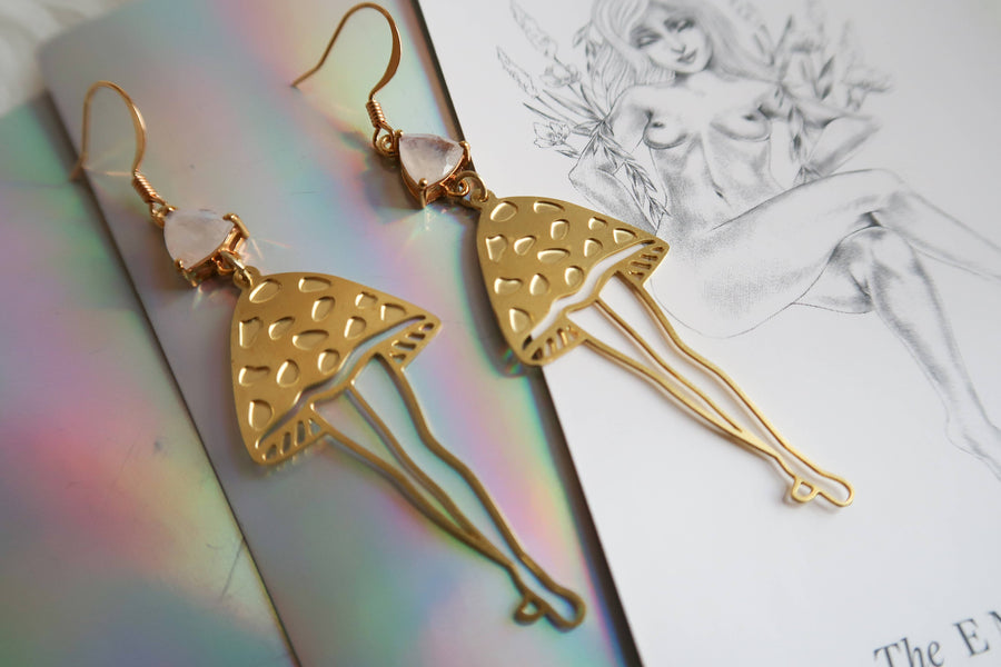 Escaping Reality | Runaway Mushroom Earrings