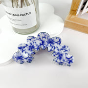 Wave flowers hair Claw clip: A