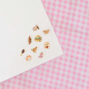 Croissant Studs: Gold