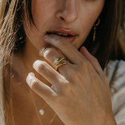 Victorian Snake Ring: Turquoise