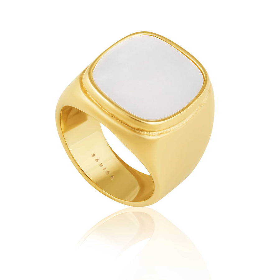 Mother of Pearl Ring - Large: 6