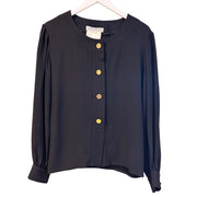 Black Givenchy Blouse, 40" Bust (Krystal F.)