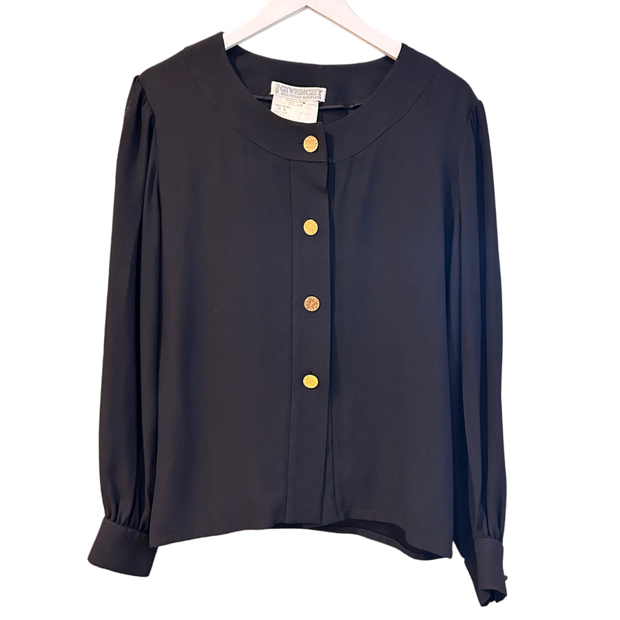 Black Givenchy Blouse, 40" Bust (Krystal F.)