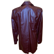 Burgundy Leather Jacket, 1970s, 42” Bust