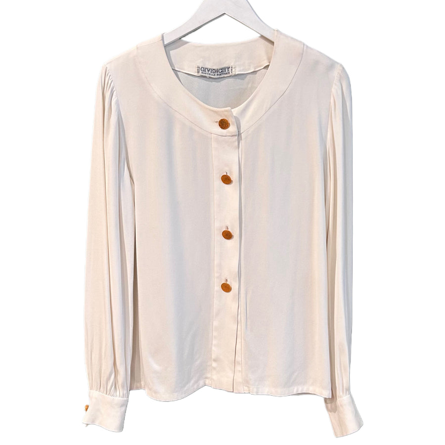 White Givenchy Blouse, 40" Bust (Krystal F.)