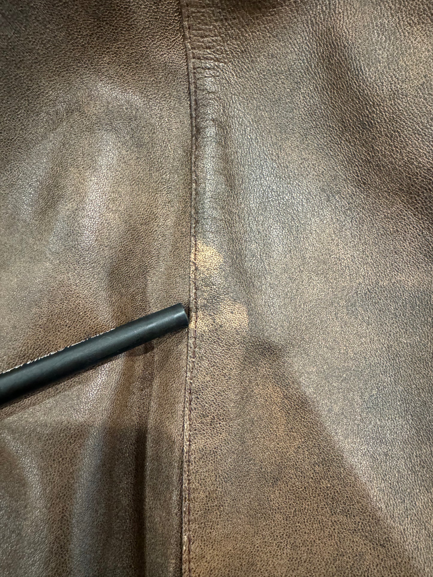 Leather Skirt, 1990’s, 24” Waist, As is