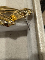 Chunky gold earrings