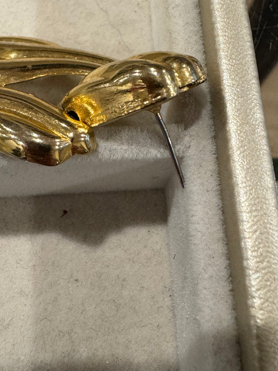 Chunky gold earrings