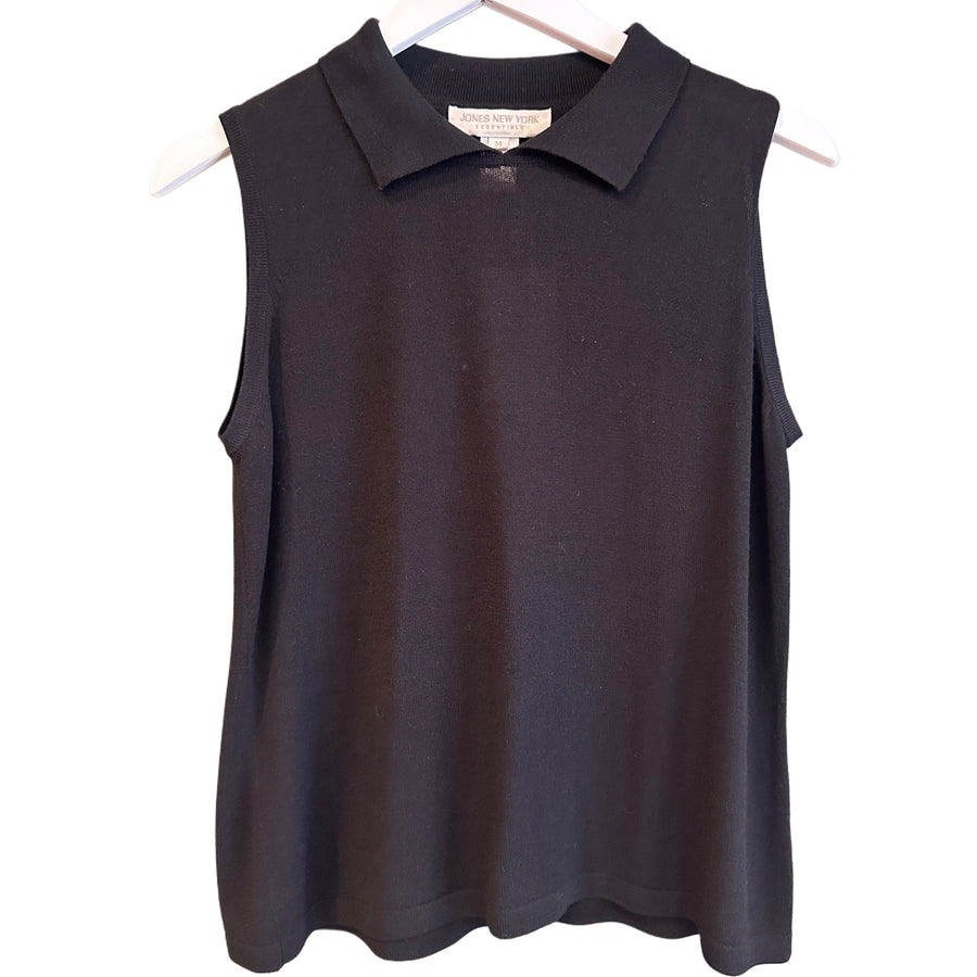 Black Knitted Top, 1990’s, 36” Bust
