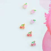 Cherry Studs: Rose Gold