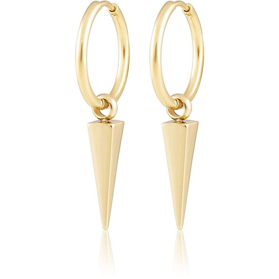 Aria Spike Hoops: Gold