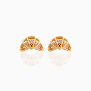 Croissant Studs: Gold