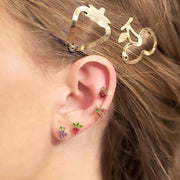 Cherry Studs: Rose Gold