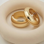Roxy Statement Bangle: Gold
