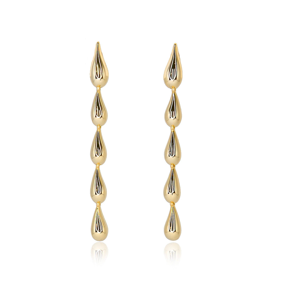 Tina Teardrop Earring: Gold