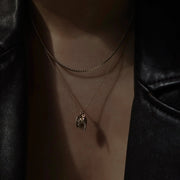 Fortuna Charm Necklace: 14k gold filled / 18"