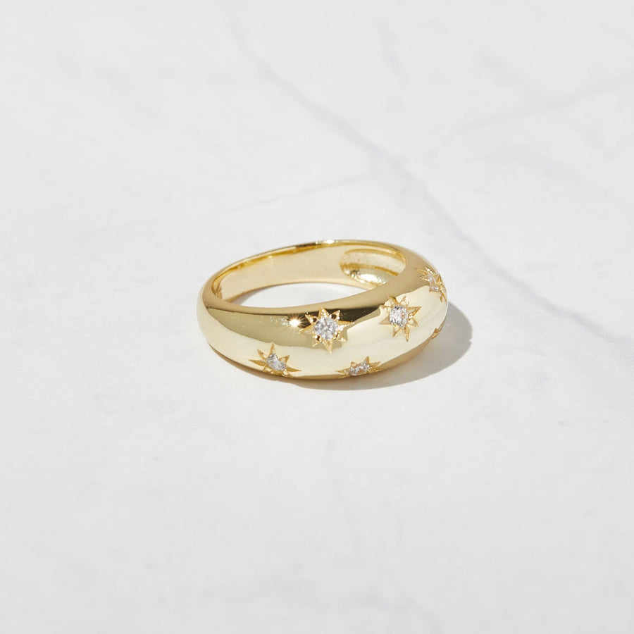 Star Dome Ring: Silver / 7