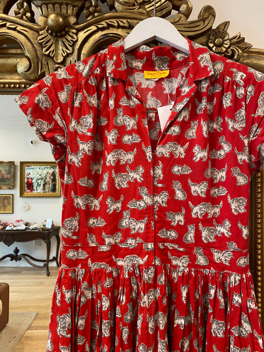 Cat Dress, 2000’s, 34” Bust, As is