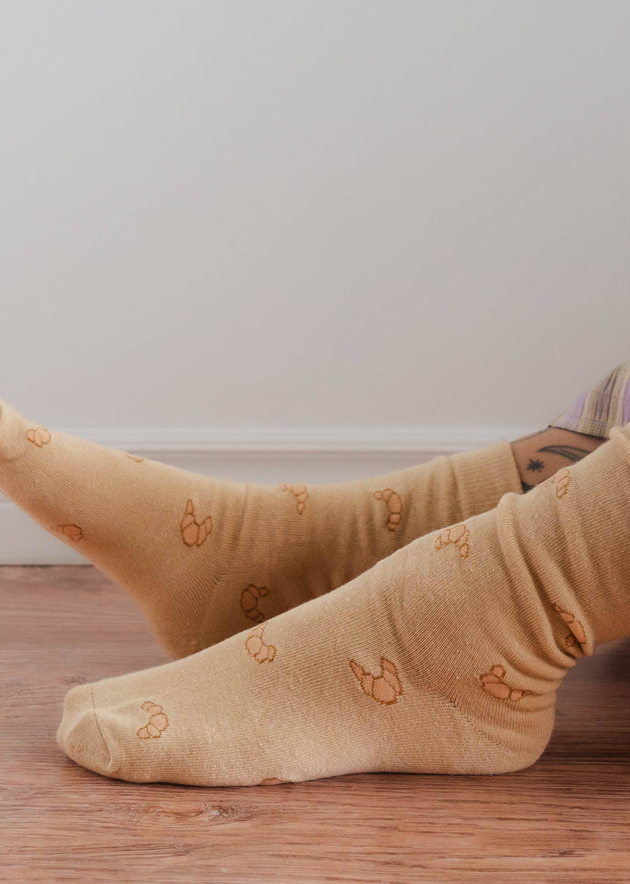 Croissant cotton socks