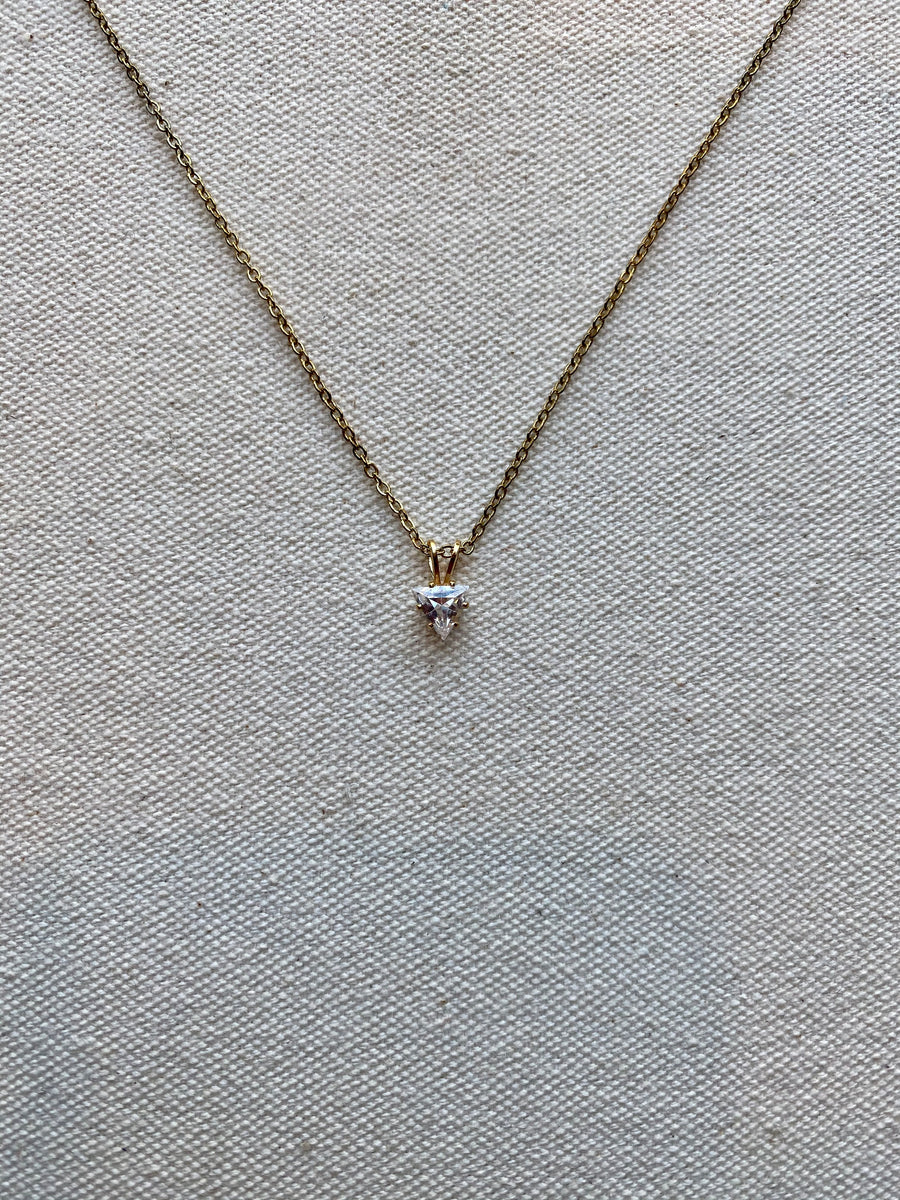 Triangle Diamond Necklace