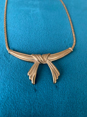 Art Deco Avon Bow Necklace 1970’s