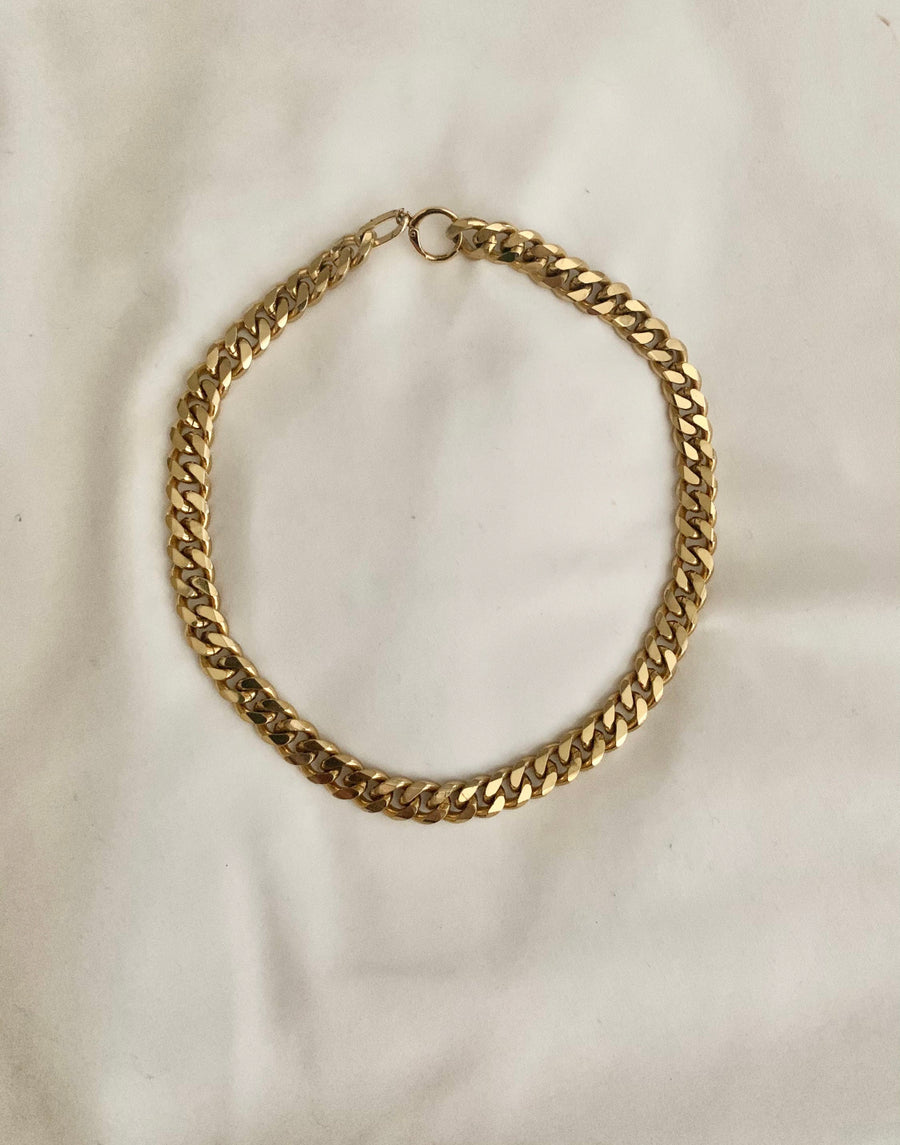 Thick Chain Necklace 24k Gold Filled Chunk Chain