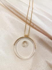 Circular Lucite Necklace
