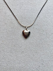 Tiny Silver Floral Etched Locket