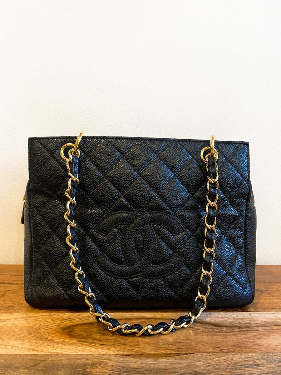 Chanel Caviar Quilted Petit Timeless Tote