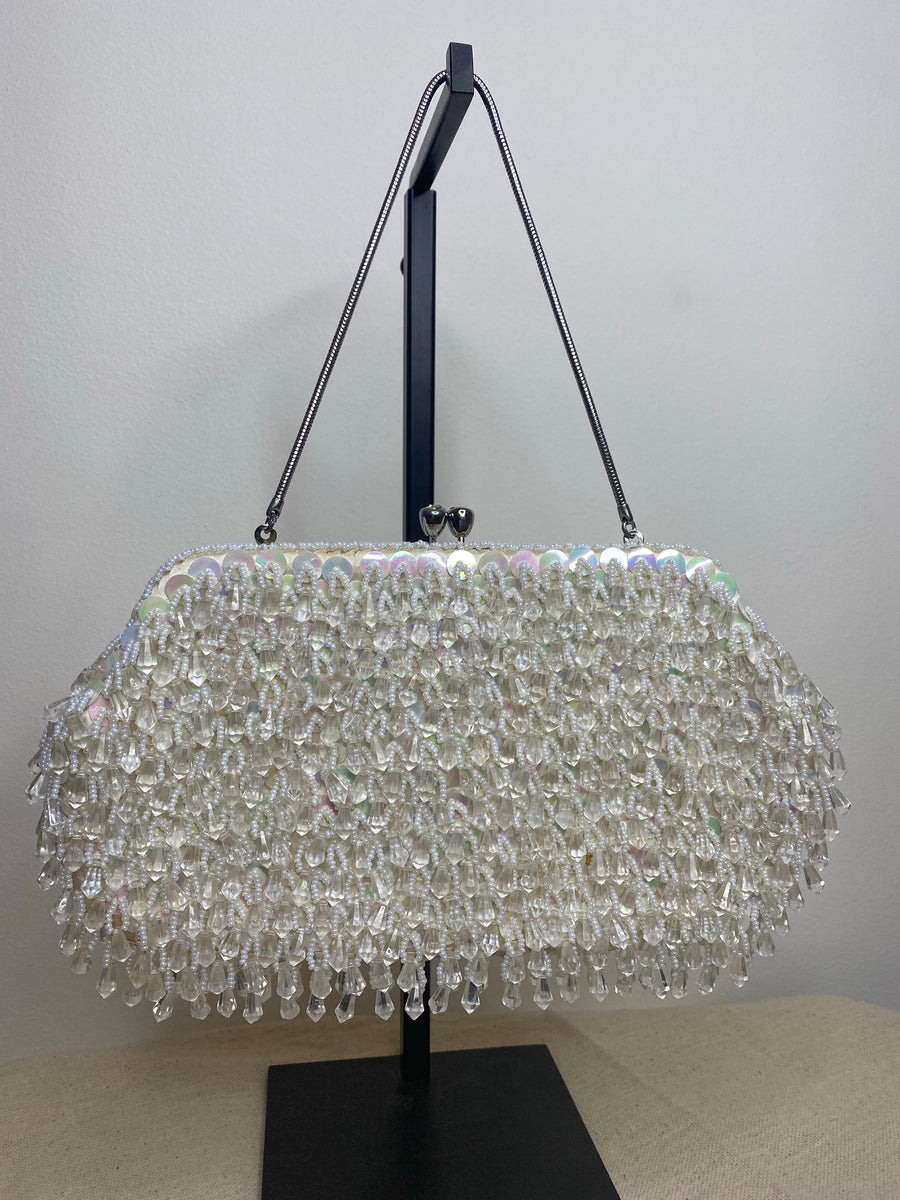 Crystal Drop Beaded Clutch, 1950’s