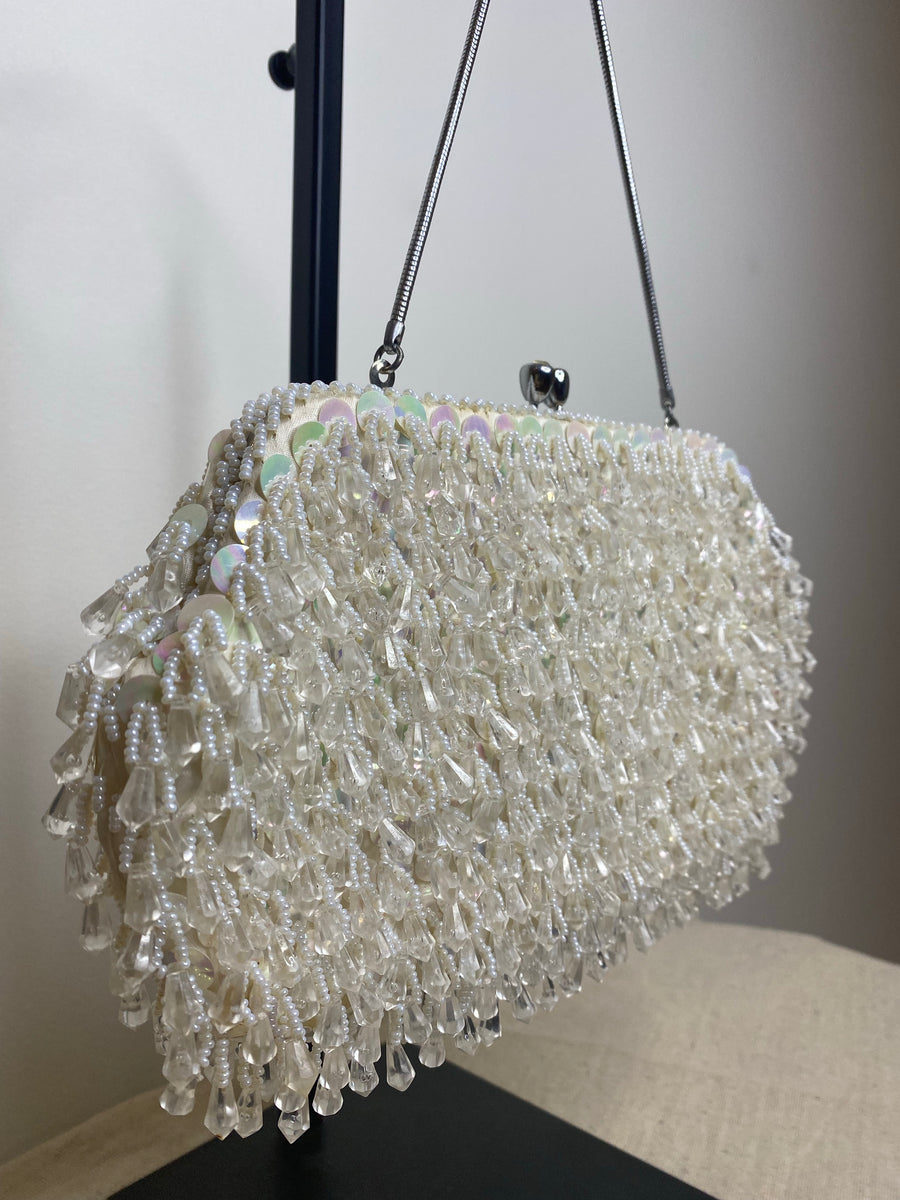 Crystal Drop Beaded Clutch, 1950’s