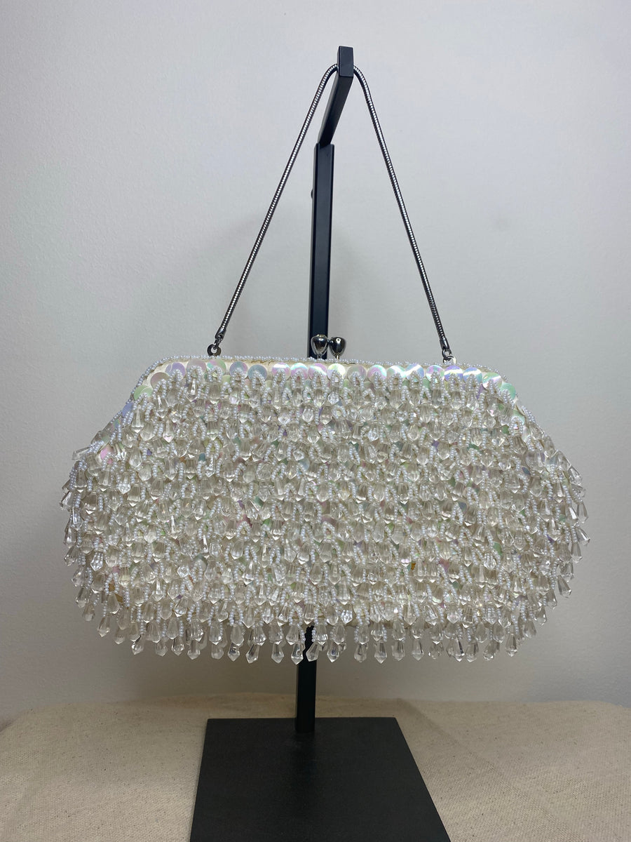 Crystal Drop Beaded Clutch, 1950’s