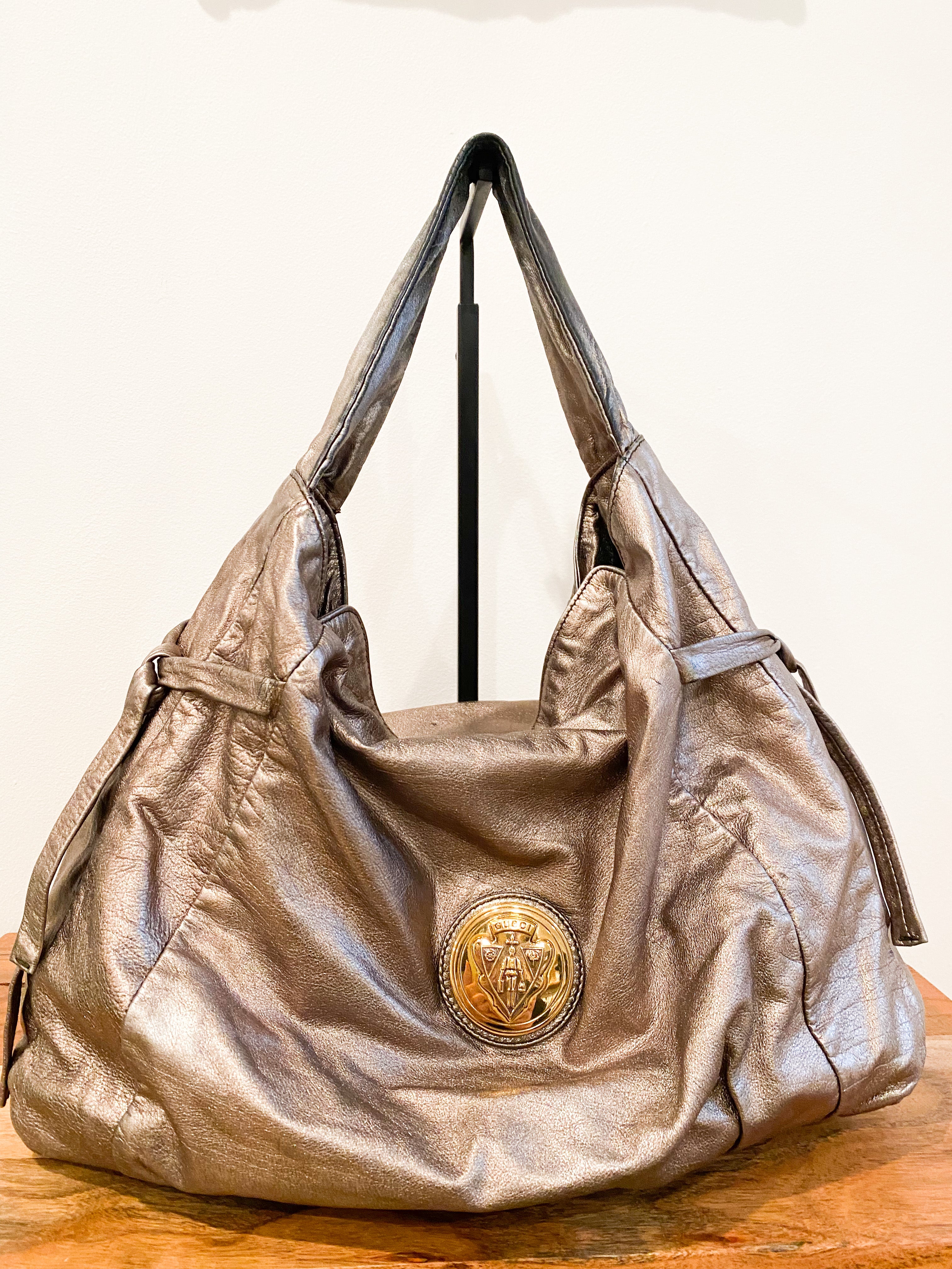 Gucci Vintage Hysteria Suede Tote Bag