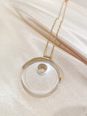 Circular Lucite Necklace