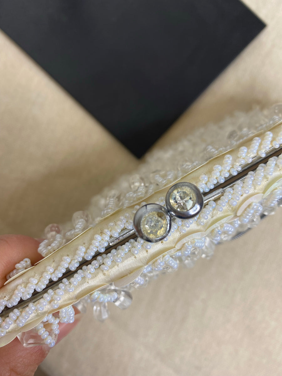 Crystal Drop Beaded Clutch, 1950’s