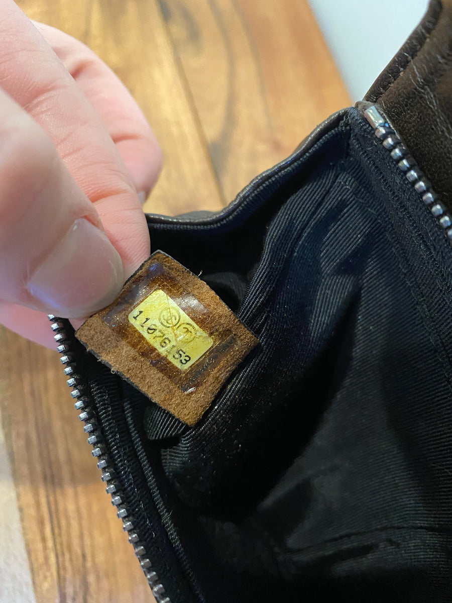 Chanel Chocolate Brown Quilted Flap Cosmetic Case