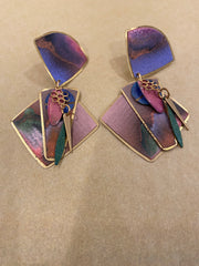 Colorful drop earring, 1960’s