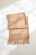Load image into Gallery viewer, Cashmere All-in-one scarf + shawl + blanket for any Occasion: Black