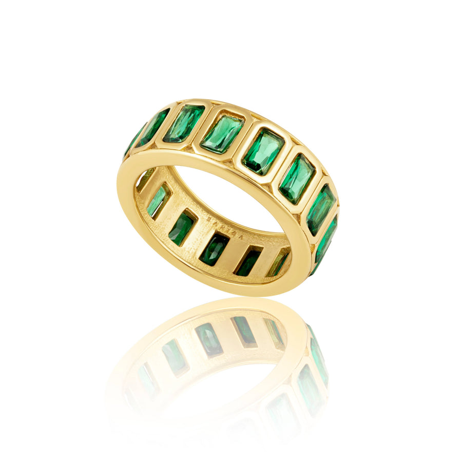 Peyton Emerald Band Ring: 9