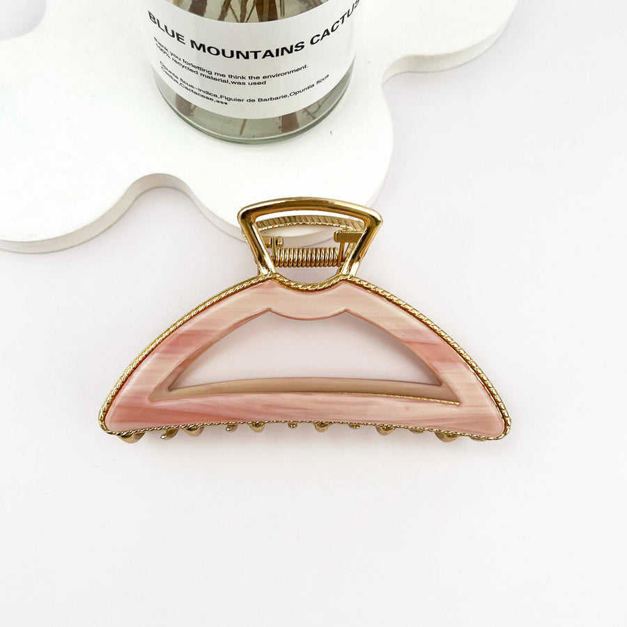 Minimalist Elegant Alloy & Acetate Hair Claw Clip ✨: B