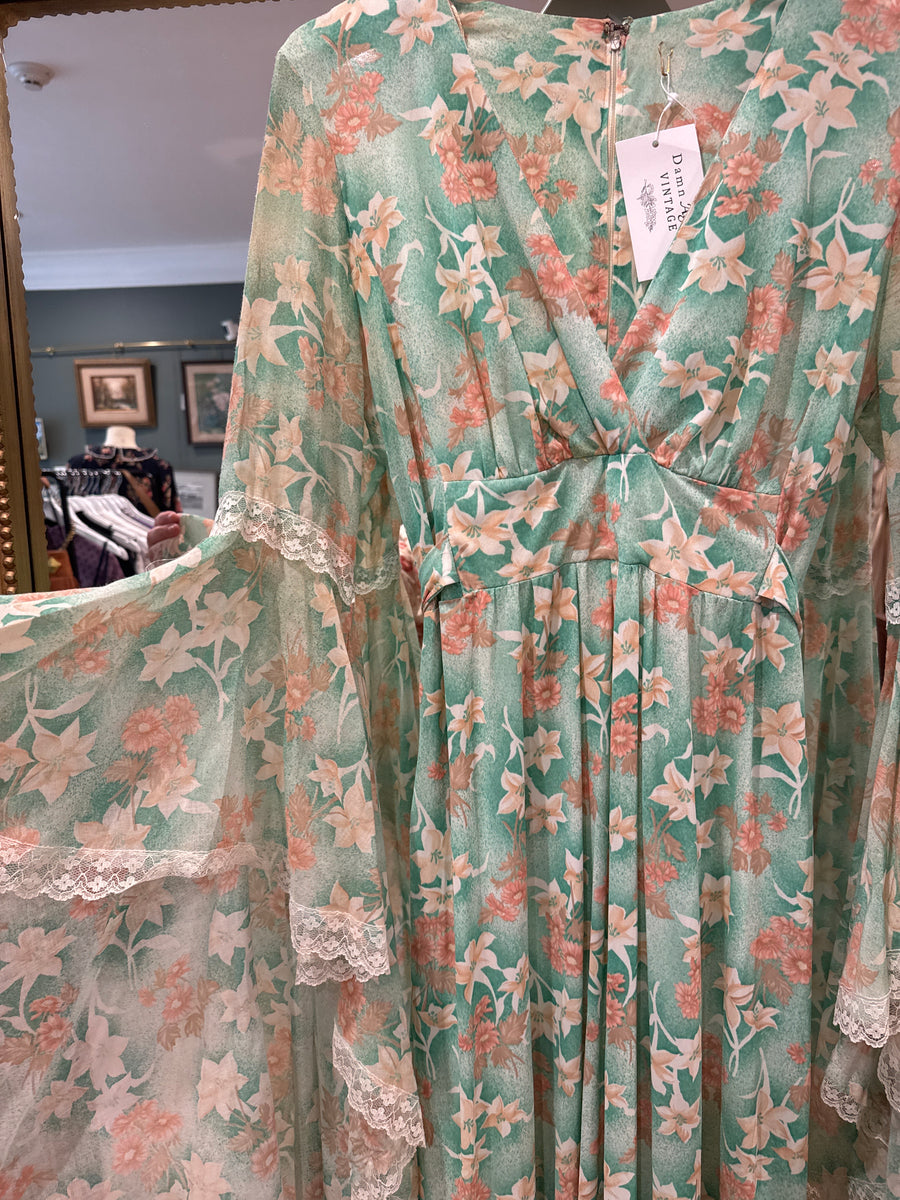 Monica Dress, 1970’s, 34” Bust, As Is